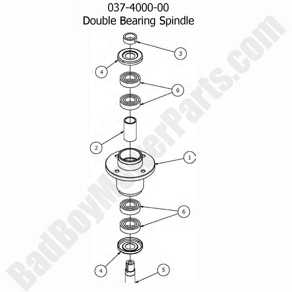 1562 - Bad Boy Mower Parts Lookup > 2017 > Diesel - 1100cc > Spindle Assembly